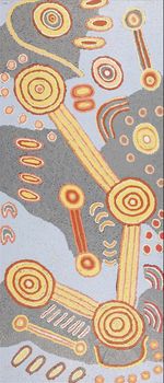 Colin Jakamarra Gibson / Yurrampi Jukurrpa (Honey Ant Dreaming) 107 x 46