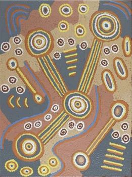 Colin Jakamarra Gibson / Yurrampi Jukurrpa (Honey Ant Dreaming) 61 x 46