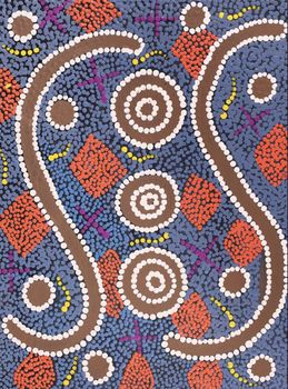 Sharlene Nakamarra Nelson / Yankirri Jukurrpa (Emu Dreaming) - Ngarlikirlangu