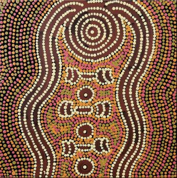 Ingrid Napangardi Williams /Yarla Jukurrpa (Bush Potato Dreaming) - Yumurrpa 30 x 30