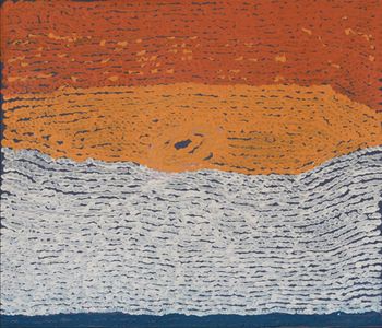 Maywokka Chapman (Mayiwalku)/71 x 61 cm/Ngurra (Home Country, Camp)