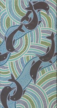 Ruby Djikarra Alderton /35.5 x 51 cm/Mutjalandjal (dolphins)