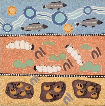 Olive Joseph /Pilbara Times/35.5 x 35.5 cm