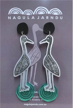 Nagula Jarndu / Goorrarndal (brolga) - Rowena Morgan