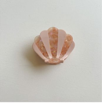 Martha Jean Shell Hair Clip - Pink