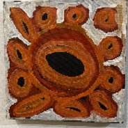 Tanya Nungarrayi Collins / 30 x 30 cm / Watiya-warnu Jukurrpa (Seed Dreaming)