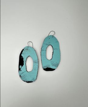 Lilly & Mr Fletcher Abstract-painted Earrings (Single Colour) A