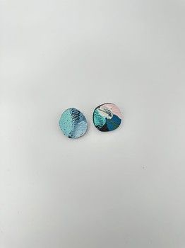 Lilly & Mr Fletcher Abstract-painted Earrings Studs Small B