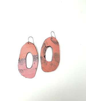 Lilly & Mr Fletcher Abstract-painted Earrings (Single Colour) G