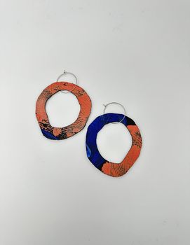 Lilly & Mr Fletcher Abstract-painted Earrings Large A