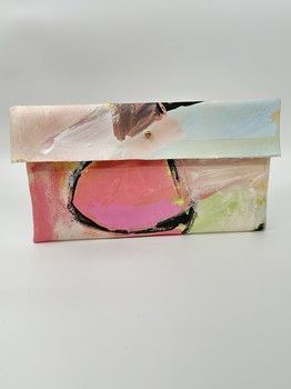 Lilly and Mr Fletcher Abstract Design Clutch MED B