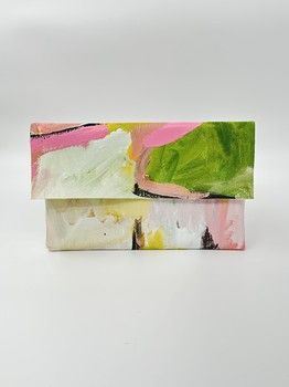 Lilly and Mr Fletcher Abstract Design Clutch SMALL B