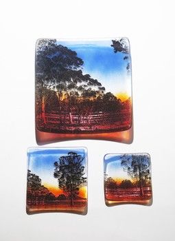Anne Sorensens / Glass Wandoo Tree Plate 17cm