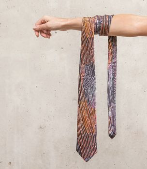One of twelve WARAN TIE BY MINYAWE MILLER