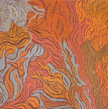 Ruth Bates Pirrnku / 300mm x 760mm / Pukurlpatulatju Palyara Pirrtja