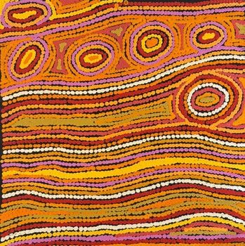 Antonia Napangardi Michaels / 30x30cm / Lappi Lappi Jukurrpa (Lappi Lappi Dreaming)