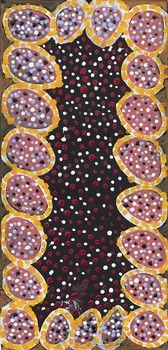 Parnngurr - Betty Whyoulter - Acrylic on Canvas - 36cm x 76cm