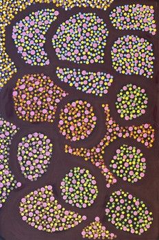 Linyji (Claypan) - Gladys Kuru Bidu - Acrylic on Canvas - 61cm x 91cm