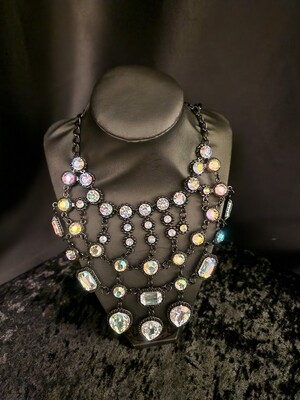Borealis Crystal Choker Style Necklace