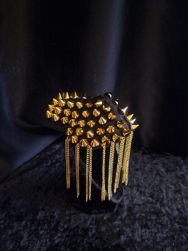 Punk/Steampunk Epaulettes Gold Tone