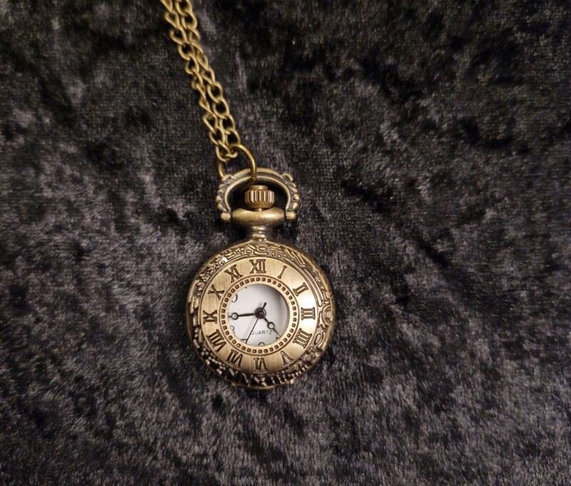 Bronze Tone Quartz Pocket Watch