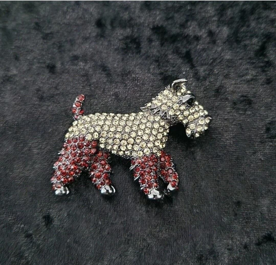 Schnauzer Dog Brooch