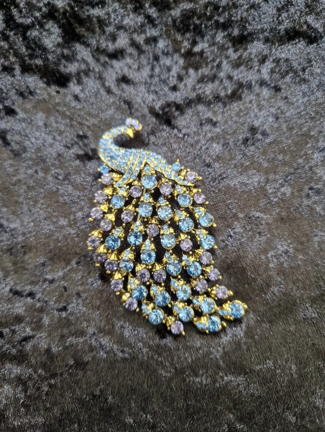 Large Peacock Brooch