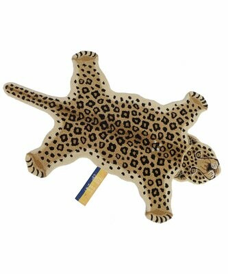 Leopard Teppich handmade do something good social project