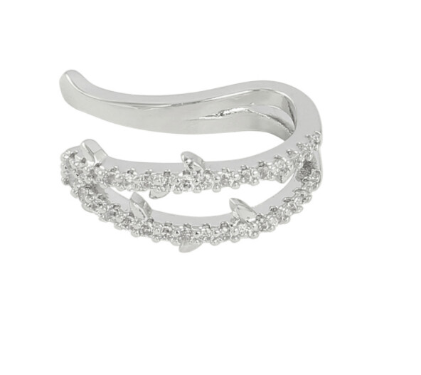 Earcuff  mit funkelnden klaren Zirkonen