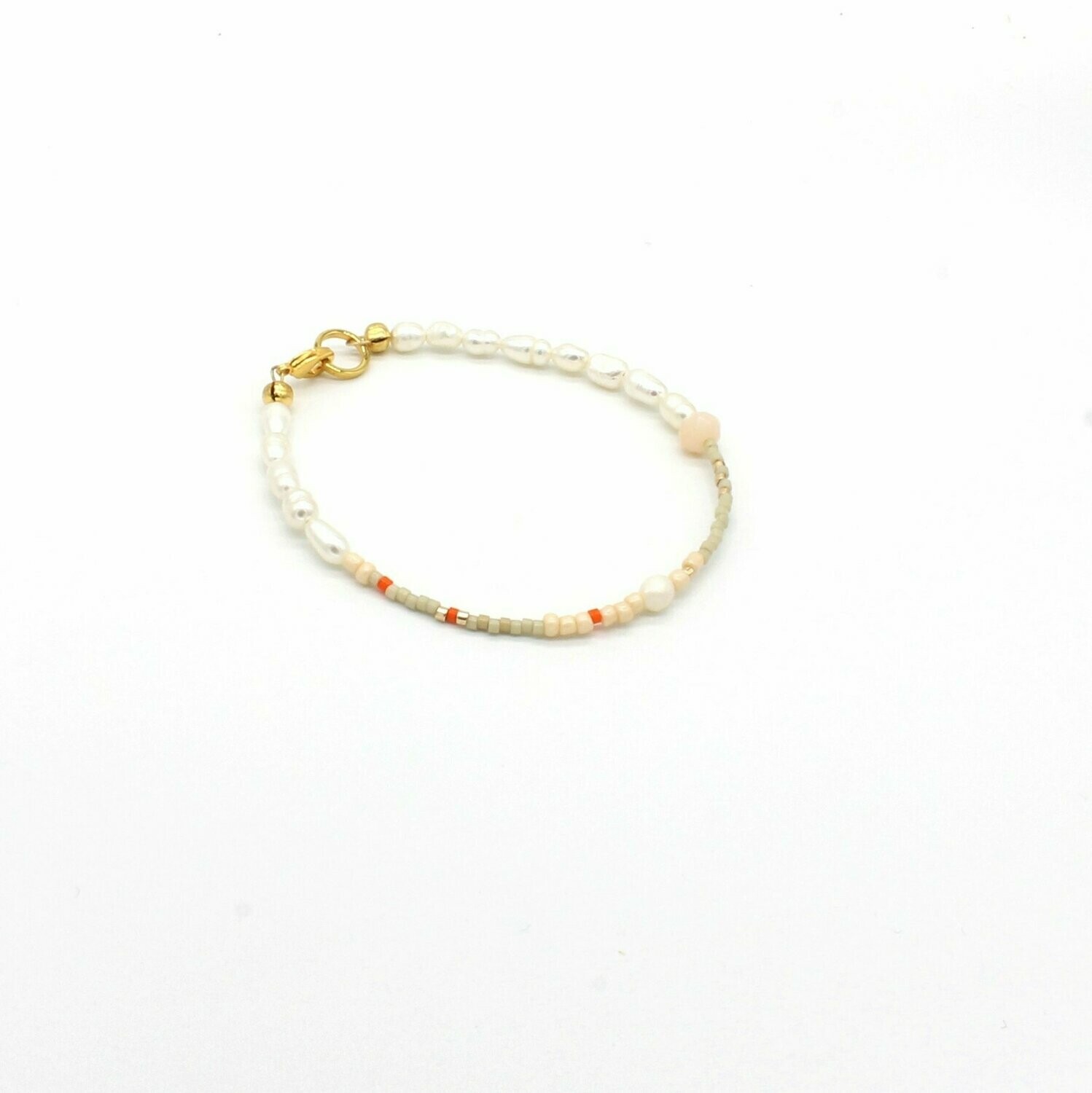 Armband multicolor nude beige