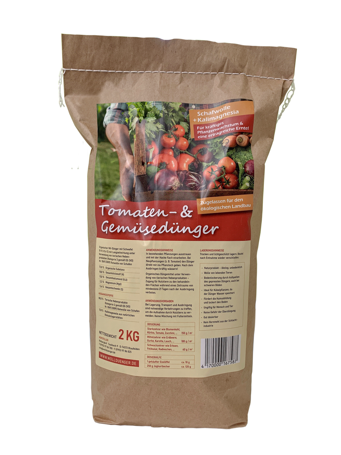 Der Tomaten- & Gemüsedünger vom Rötberghof, 2 kg