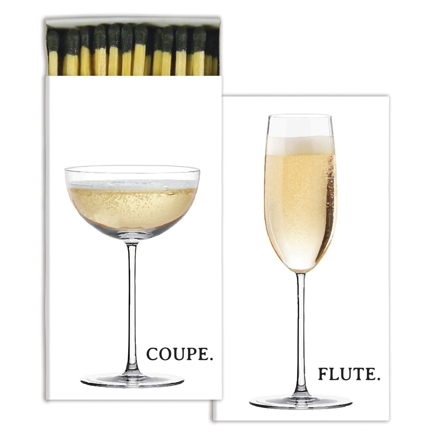 Matches Champagne Flute Coupe
