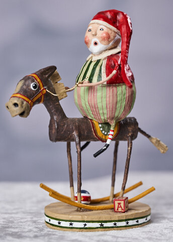 Muletide Santa by Lori Mitchell