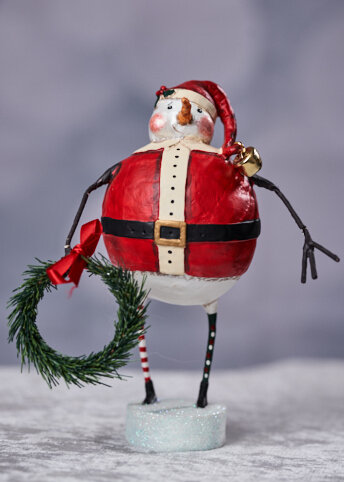 Jolly Snow Santa by Lori Mitchell