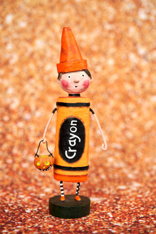 Orange Crayon by Lori Mitchell