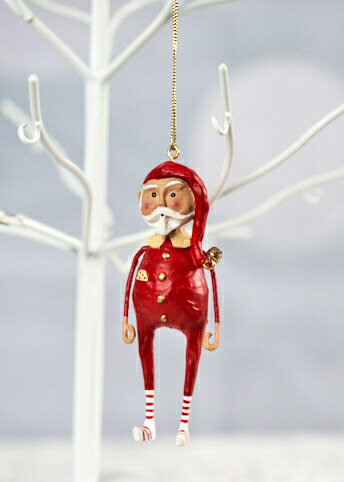 Sleepytime Santa Ornament by Lori Mitchell