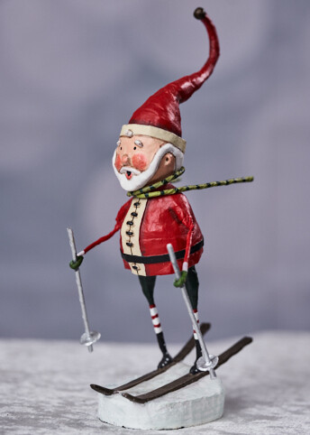Downhill Santa by Lori Mitchell