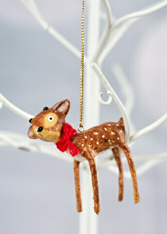 Baby Reindeer Ornament by Lori Mitchell