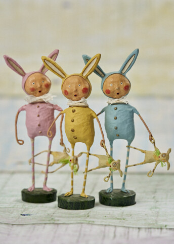 Bunny Skins  by Lori Mitchell Blue