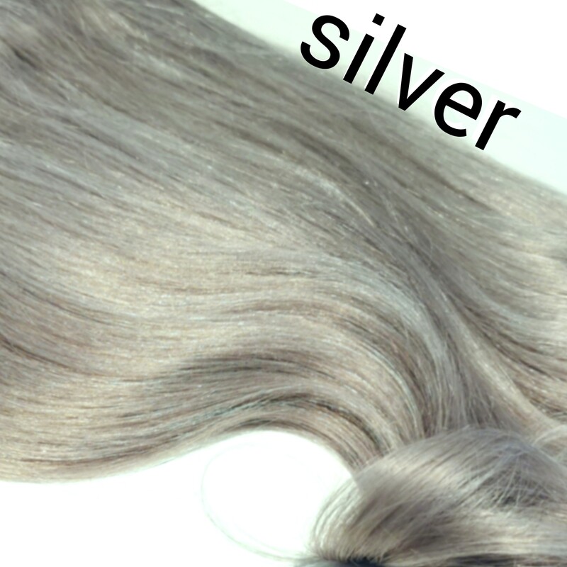Clip in one Piece Farbe # silver