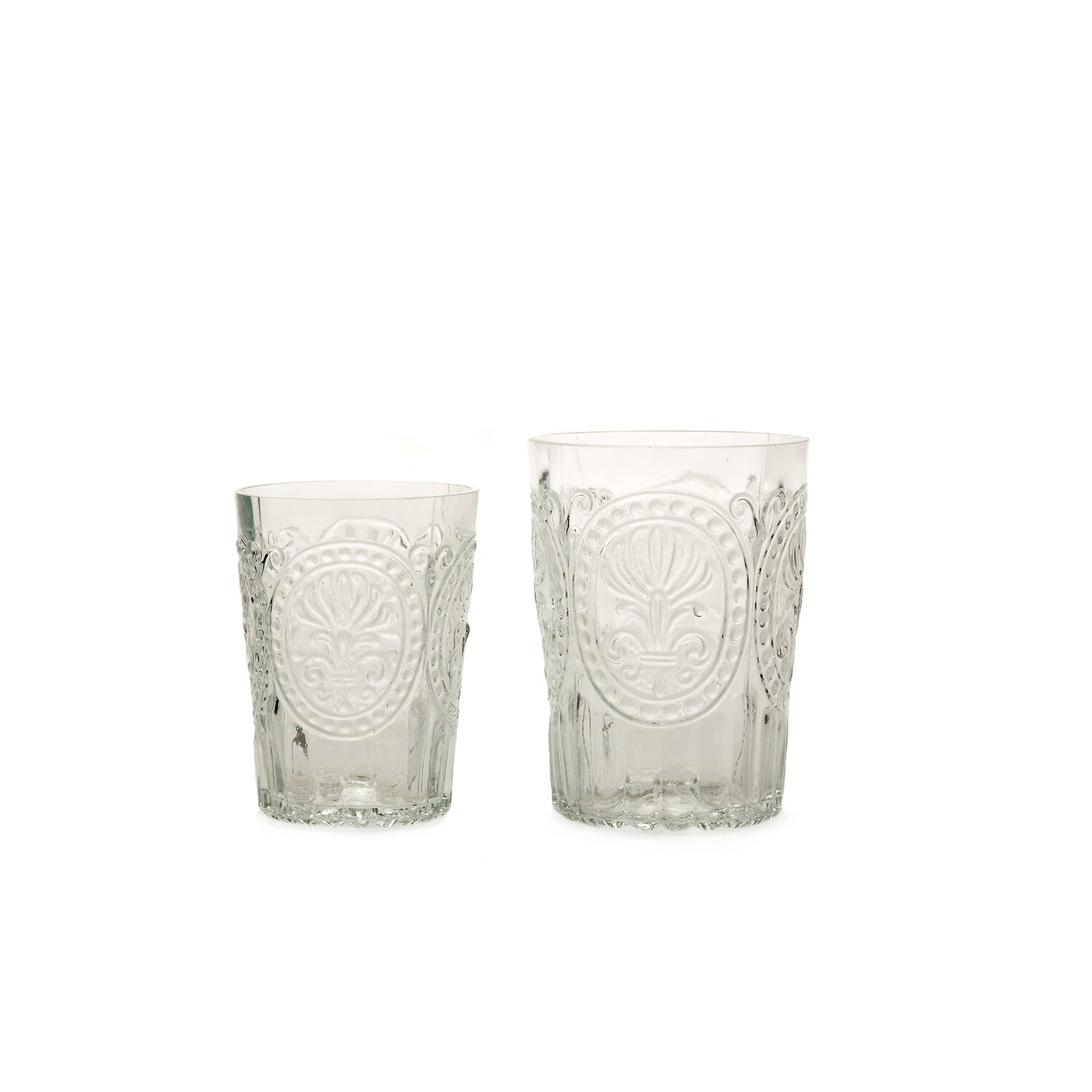 Verre à eau Fleur de Lys transparent L Verre à eau Fleur de Lys transparent L