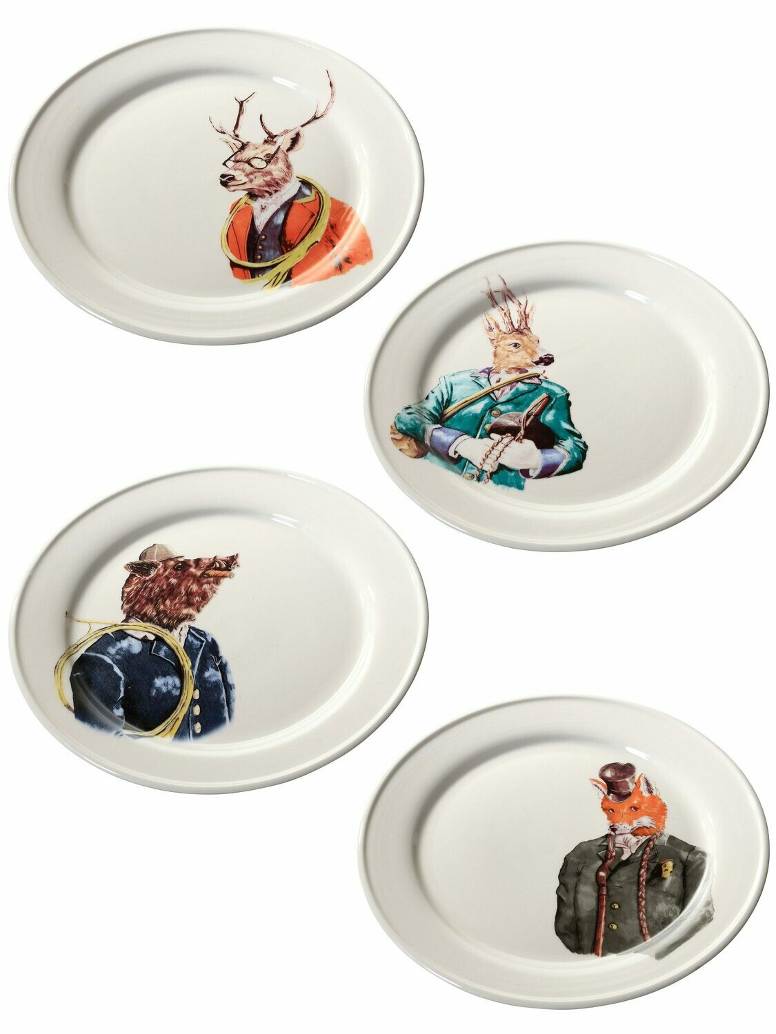 Lot de 4 assiettes Lot de 4 assiettes