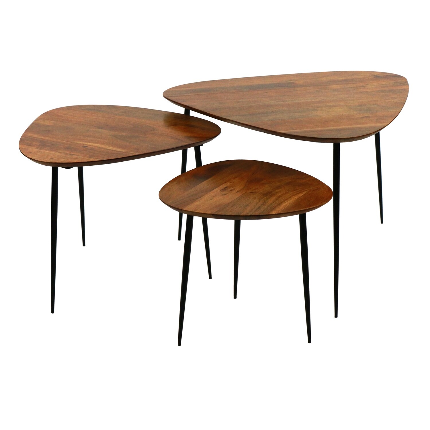 Set 3 tables en acacias Pomax Set 3 tables en acacias Pomax