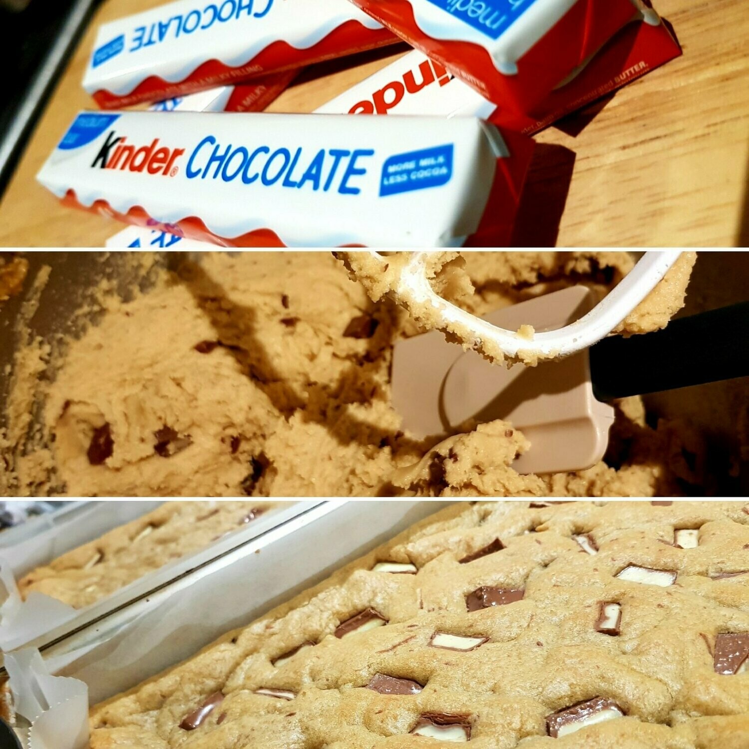 Kinder Cookie Bar