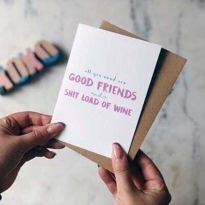 Good Friends Card XOXO by Ruth
