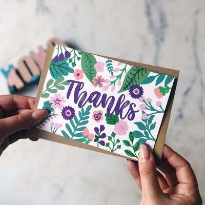 Thankyou Card XOXO by Ruth