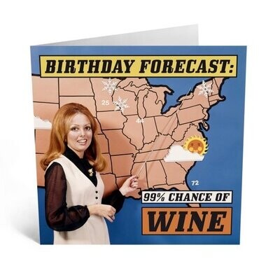 Birthday Card - Wine