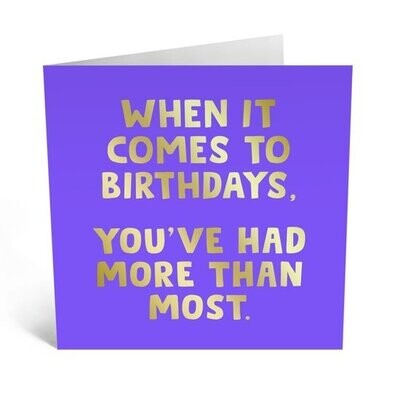Birthday Card - Age