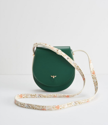 Iris Green Saddle Bag