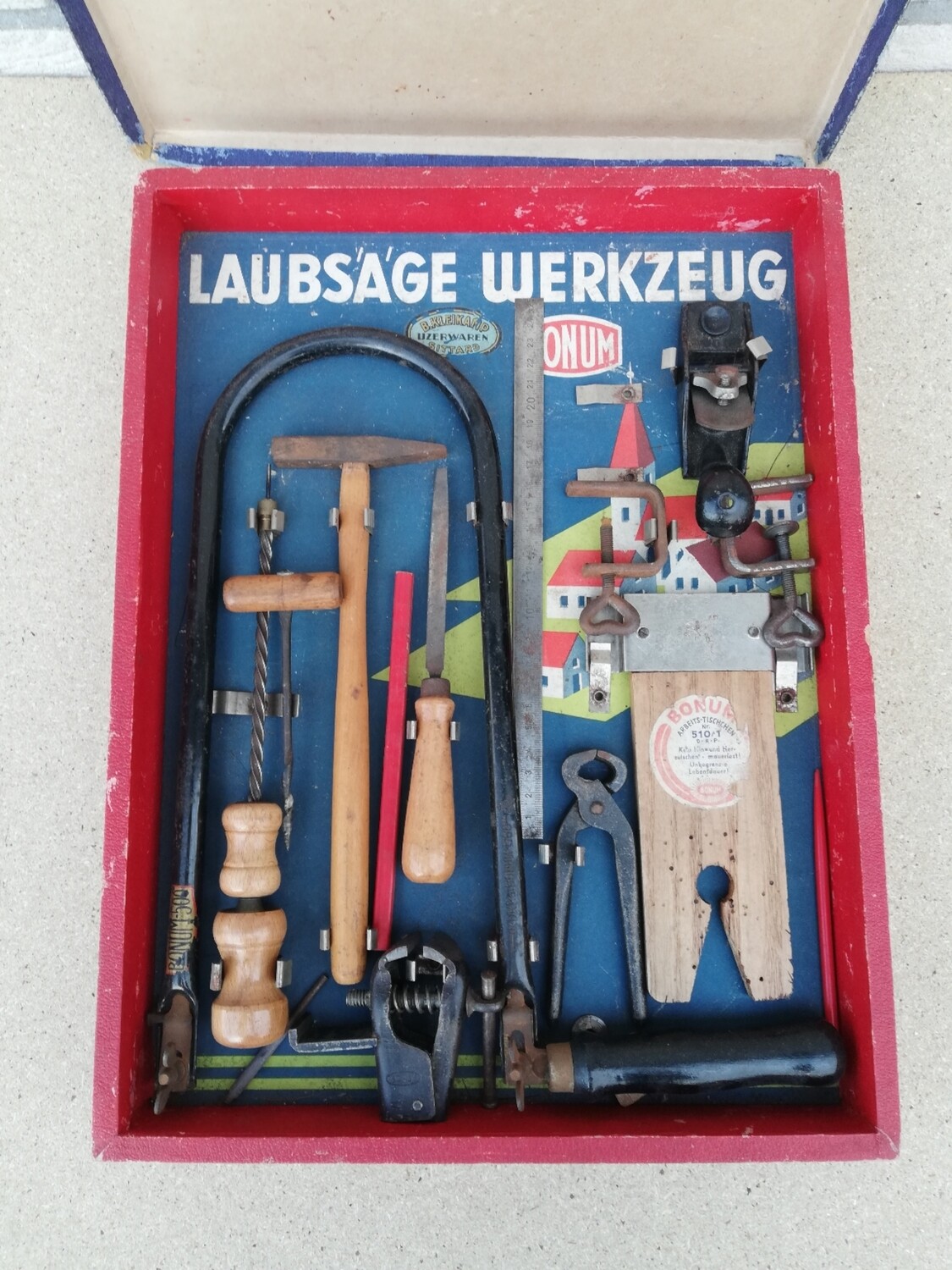 Vintage kinder gereedschapset